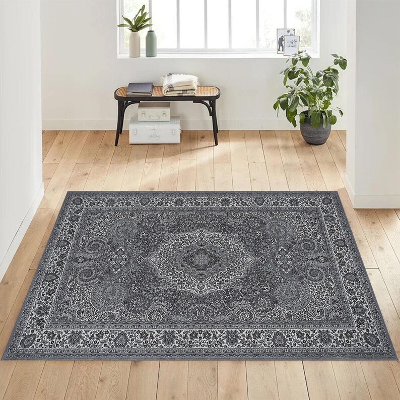 Classic Rug, Dream Oslo Grey Rug, Turkish Classic Rug, Classic ...