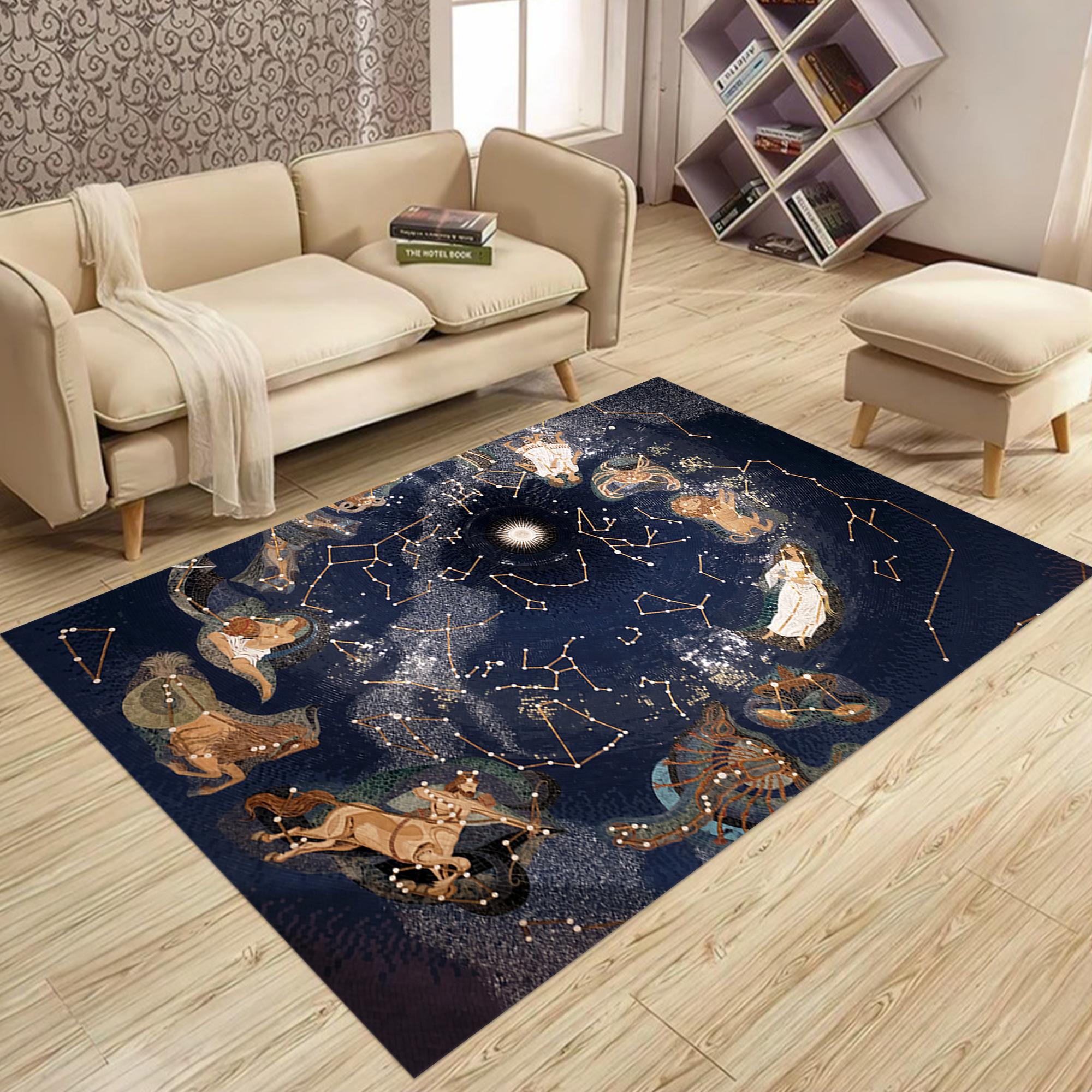Astrological Rug Ancient Constellations Zodiac Rug, Astrology Rug, Zodiac Zodiac Signs ...