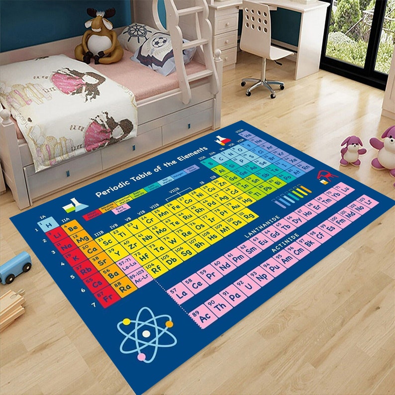 Periodic Table Rug, Periodic Rug,chemistry Rug,educational Rug,chemical ...