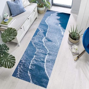 Tapis de mer, tapis de sable de mer, tapis de plage, tapis de coureur de plage, tapis de coureur, tapis nautique, tapis d&#39;été, tapis d&#39;océan, tapis décoratif marin, tapis de coureur d&#39;été, cadeau d&#39;été