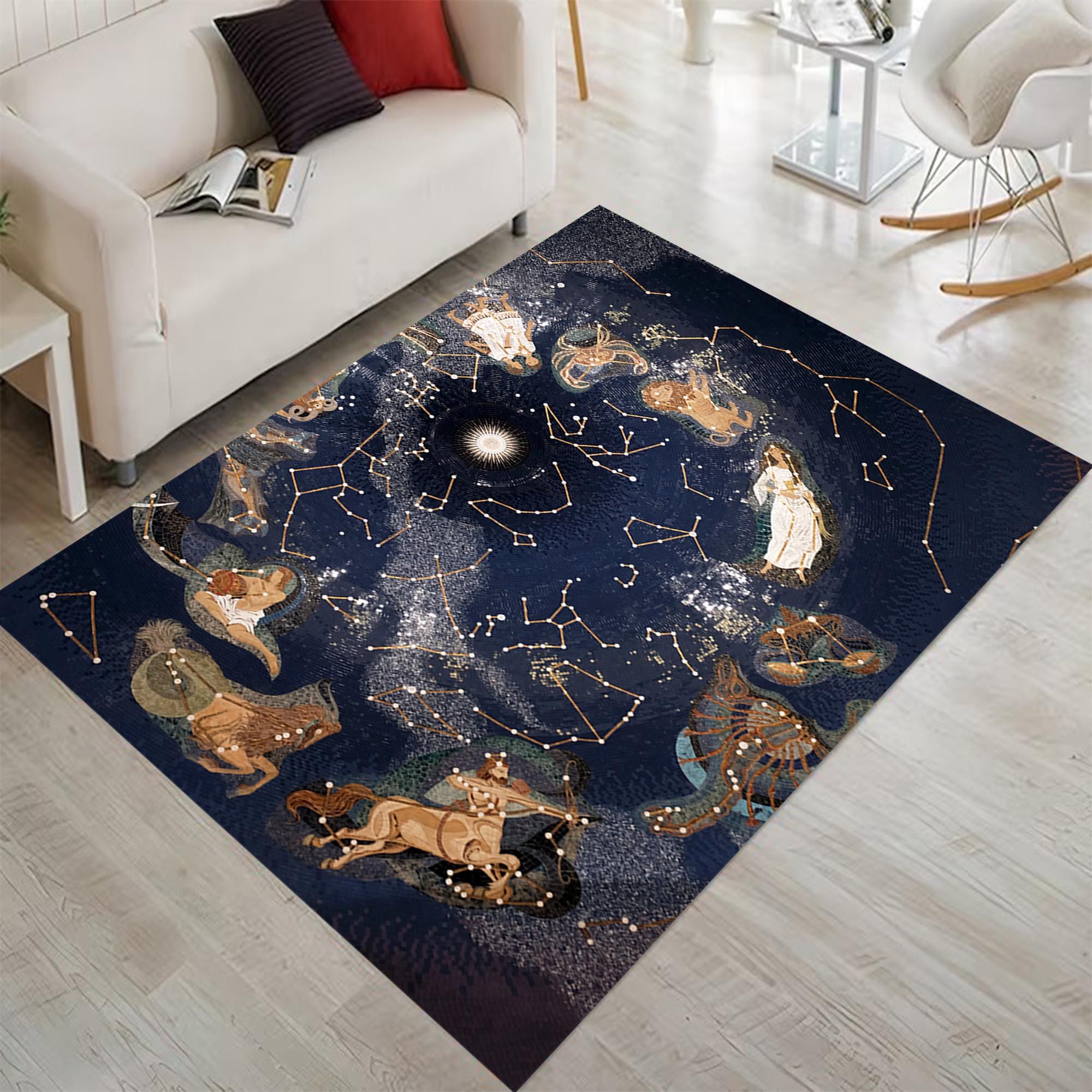 Astrological Rug Ancient Constellations Zodiac Rug, Astrology Rug, Zodiac Zodiac Signs ...