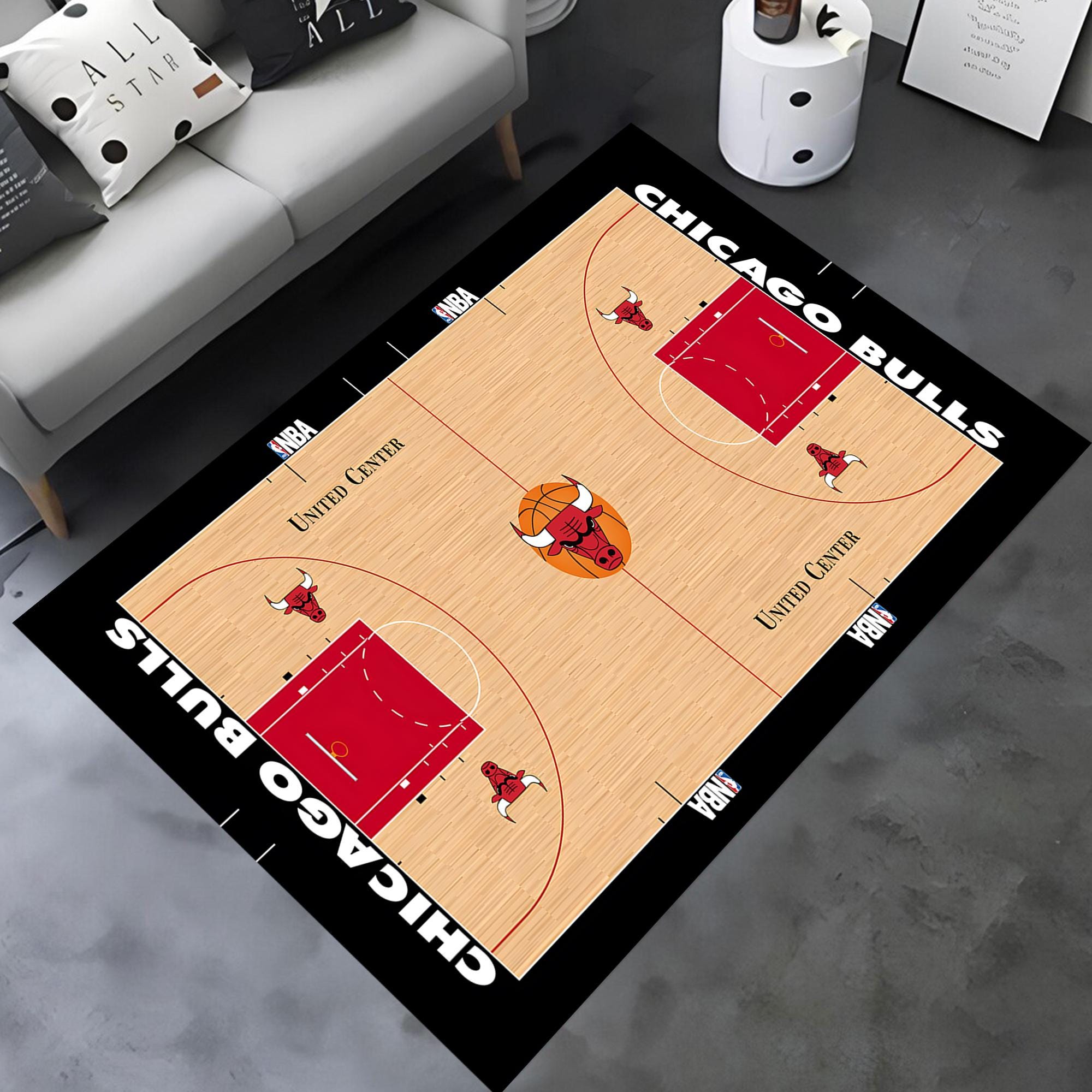 Basketball Court Rug, Basketball Rug, Field Rug,court Rug,ball Rug ...