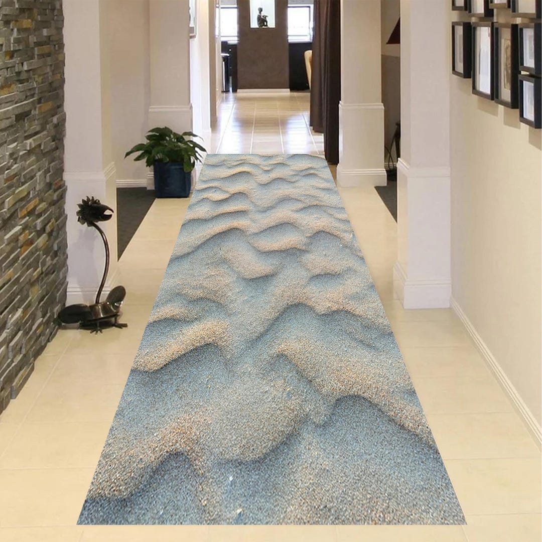 Sea Sand Rug, Beach Rug, Beach Runner Rug, Runner Rug, Nautical Rug ...
