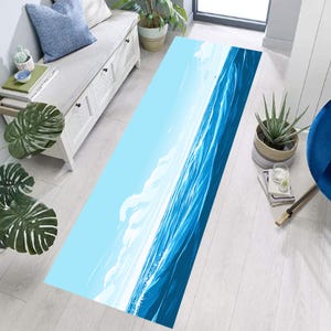 Tapis de mer, tapis de sable de mer, tapis de plage, tapis de coureur de plage, tapis de coureur, tapis nautique, tapis d&#39;été, tapis d&#39;océan, tapis décoratif marin, tapis de coureur d&#39;été, cadeau d&#39;été
