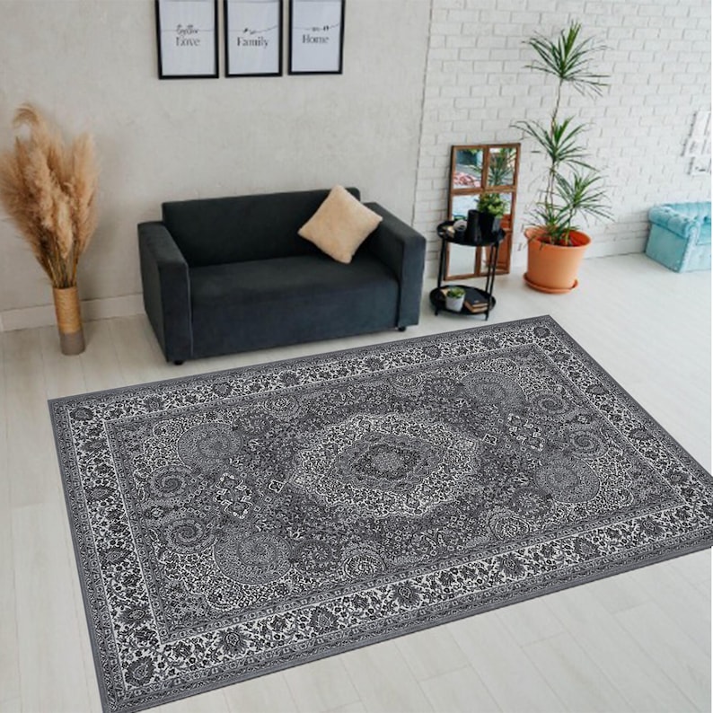 Classic Rug, Dream Oslo Grey Rug, Turkish Classic Rug, Classic ...