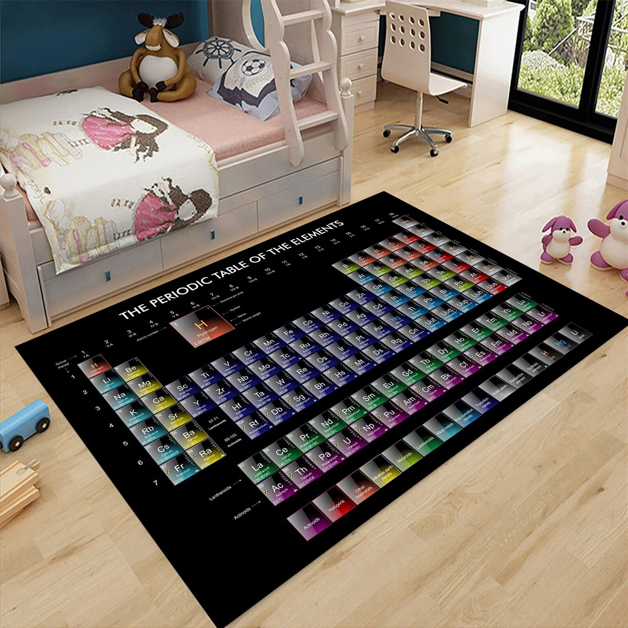 Periodic Table Rug, Periodic Rug,chemistry Rug,educational Rug,chemical ...
