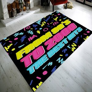 Arcade Rug, 90s Arcade Rug, Arcade Bowling Carpet, 90s Arcade Carpet, Arcade Retro Rug, Arcade Decor Rug,Gaming Rug,Colorful Rug,Bowling Rug
