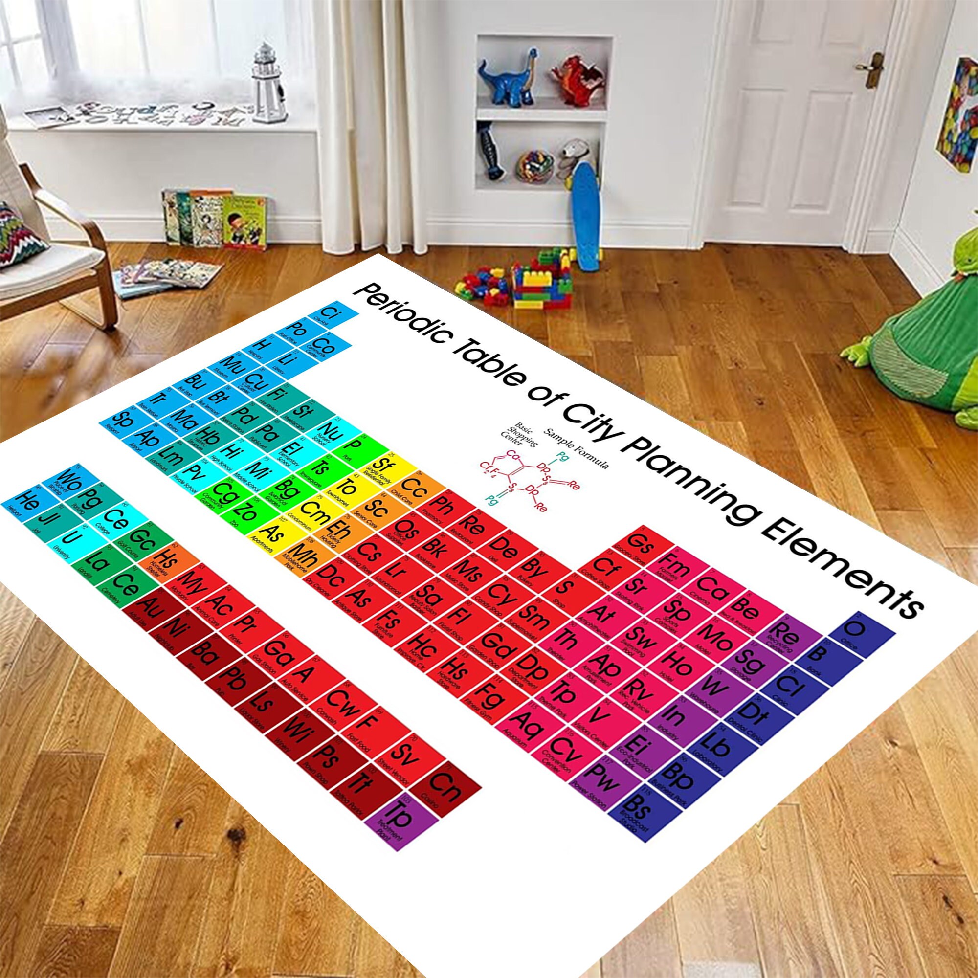 Periodic Table Rug, Periodic Rug,chemistry Rug,educational Rug,chemical ...