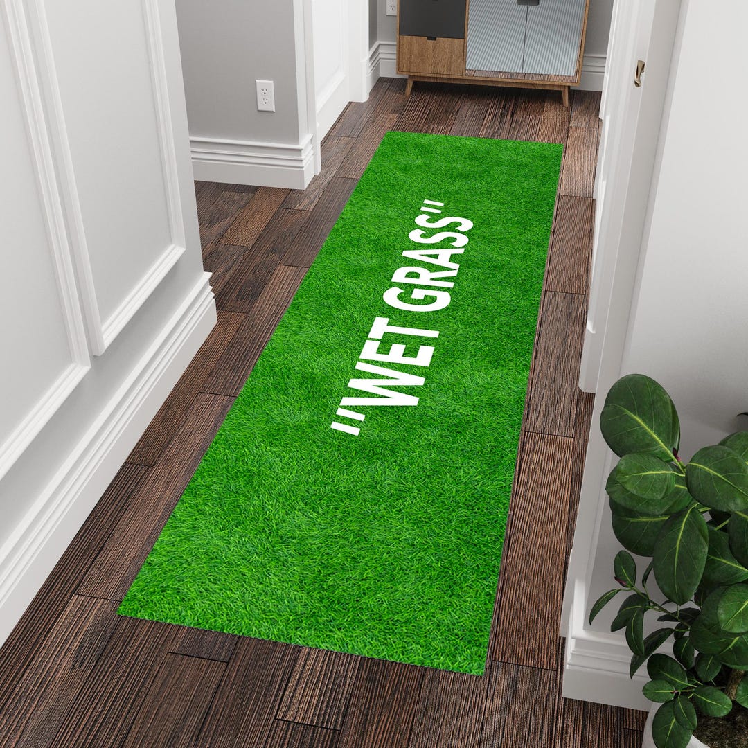 Wet Grass Rug, Wet Grass Runner, Grass Rug, Wet Grass, Grass Runner Rug ...
