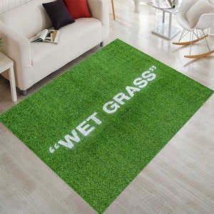 Wet Grass Rug, Wet Grass, Grass Rug, Green Rug, Wet Grass Carpet, Wet Grass Pattern, Grass Pattern Rug, Grass Looking Balcony Rug,Office Rug