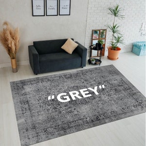 GREY Dream Oslo Grey Rug, GREY Rug, Grey Pattern, Grey Classic, Dark Grey Rug, Modern Room Rug, Grey, Living Room Rug, Area Rugs, Office Rug