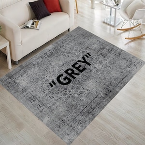 GREY Dream Oslo Grey Rug, GREY Rug, Grey Pattern, Grey Classic, Dark Grey Rug, Modern Room Rug, Grey, Living Room Rug, Area Rugs, Office Rug