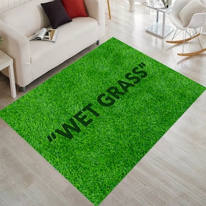 Wet Grass Rug, Wet Grass, Grass Rug, Green Rug, Wet Grass Carpet, Wet Grass Pattern, Grass Pattern Rug, Grass Looking Balcony Rug,Office Rug