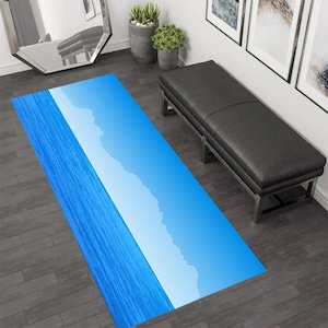 Tapis de mer, tapis de sable de mer, tapis de plage, tapis de coureur de plage, tapis de coureur, tapis nautique, tapis d&#39;été, tapis d&#39;océan, tapis décoratif marin, tapis de coureur d&#39;été, cadeau d&#39;été