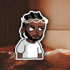 Pegatina de Mr. Morale de Kendrick Lamar para regalo, botella de agua, ordenador portátil, patineta, calcomanía para coche, dibujo animado, rap, música, hip hop, álbum, arte negro