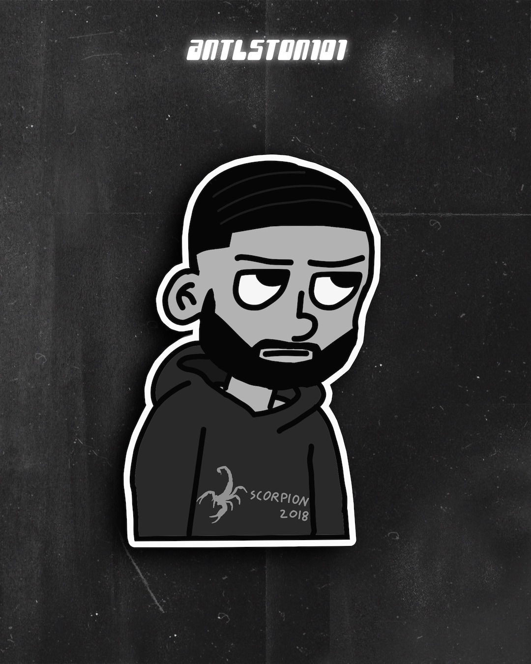 Drake Scorpion Sticker for Gift Hydroflask Laptops Etsy