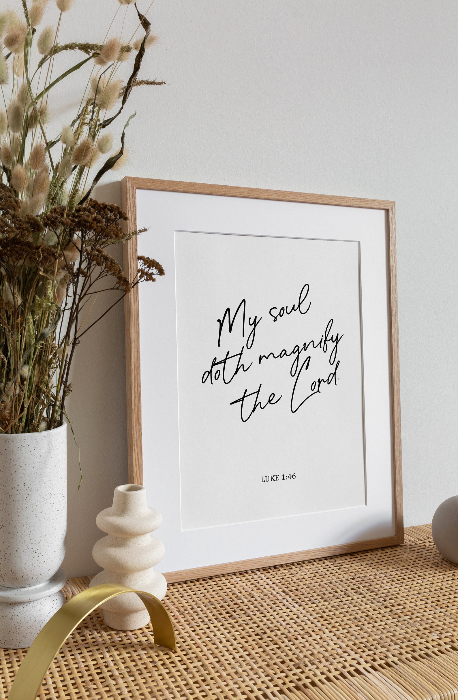 Luke 146, My Soul Doth Magnify the Lord, Modern Bible Quote