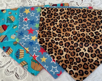 Starter Pack of 3 XL Slide on Collar Dog Bandannas Last one