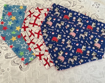 Starter Pack of 3 XL Slide on Collar Dog Bandannas Last one