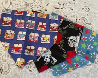 Starter Pack of 3 Large Slide on Collar Dog Bandannas Last one