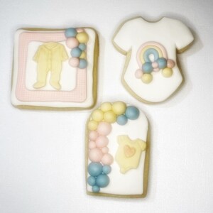 Baby Shower Cookies,Gender Reveal Cookies, Decorated Cookies, Personalized Cookies, Custom Order Cookies, Fondant Icing, Baby Shower Favors