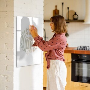 Pizarra magnética con inscripción Hello Summer, organizador de pared, tablero de estado de ánimo multicolor, tablero de mando divertido, marcador + esponja