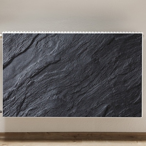 Magnetic Mat For Radiator, Black Stone Heating Cover Decorative Cover For Radiator, Onyx Rock Printed Magnet, Heat Cover, High Quality Print