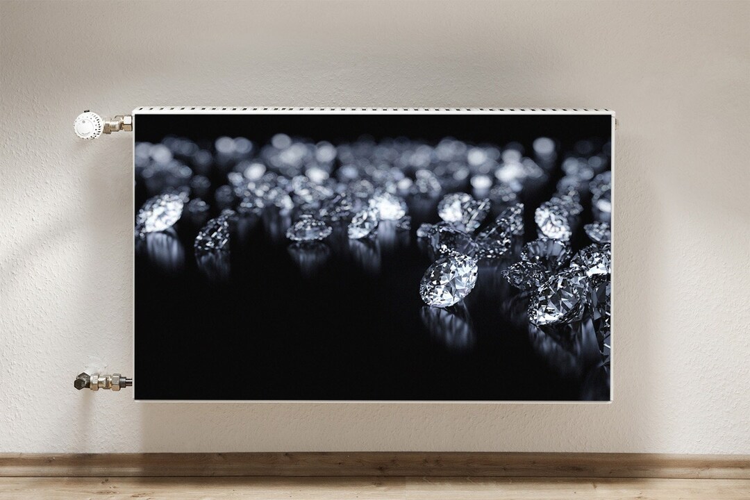 Magnetic Mat for Radiator, Diamonds Heating Cover, Black Radiator ...