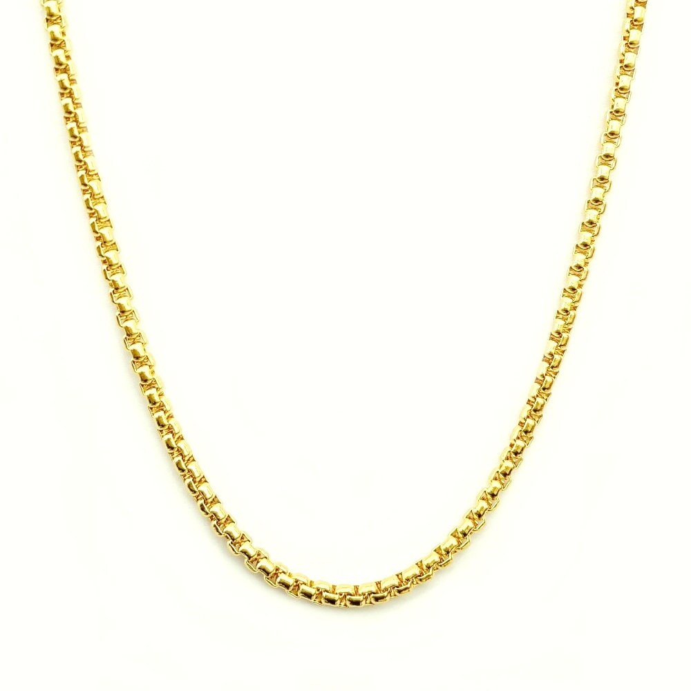 2mm thick 18ct Gold Filled Belcher Chain Necklace by Stardust Etsy