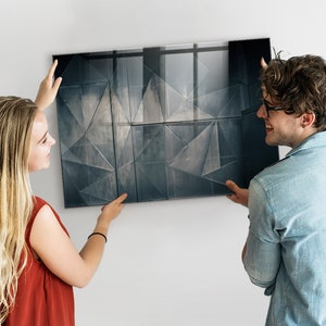 Organizador de pared con abstracción de metal, tablero magnético para tareas domésticas, tablero de notas negro, patrón abstracto