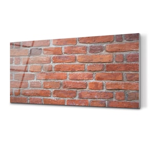 Puede incluir: Un primer plano de una pared de ladrillo con ladrillos rojos y mortero blanco. Los ladrillos están dispuestos en un patrón de enlace continuo tradicional.