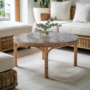 Protective Glass Top For Tables, Natural Marble Pattern Round Glass Top, Gray Glass Table Top, Glass Table Top