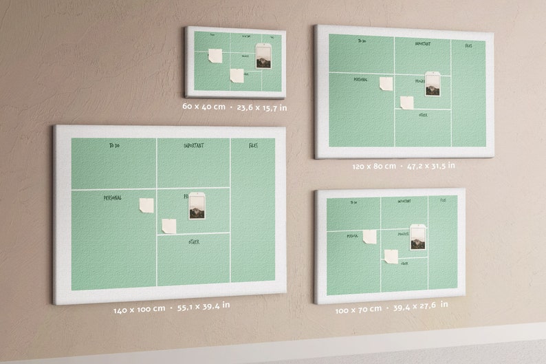 Desktop Pinboard Desktop Organizer, Green, Pinboard, Student's Note Board, Pins Included ...