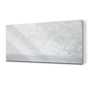 Frippery Backsplash, Silver Wall Tempered, White Glass Splashback, Shiny Kitchen Wall Protection, Easy To Install, Idea Gift