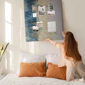 Decorative pattern, Multicolour, XXL Student&#39;s Notes Board, Personalized Pattern, Push Pins, Cork board, Idea Board