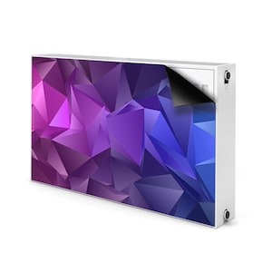 3D Graphics Radiator Magnet Cover, Purple Magnet Mat, Pink Radiator Magnet, Abstract Magnetic Printed Mat, Housewarming Gift