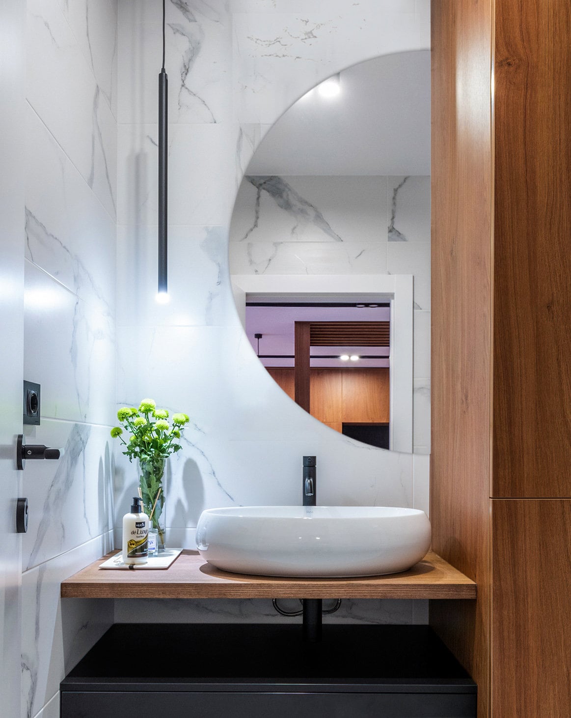 Half Mirror Semi circle Mirror Geometric Mirror Bathroom Mirror