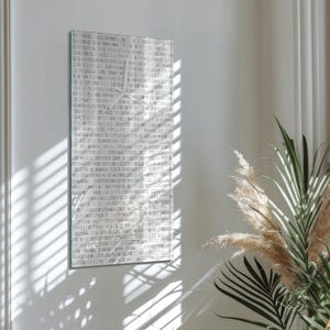 Binary Code Square Wall Clock, Gray Custom Glass Wall Clock, Science fiction Living Room Home Decor Bild 10