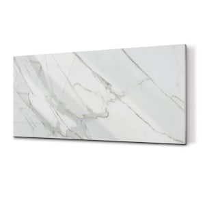 Marble Splashback, Gray Backsplash Panel, White Tempered Glass Wall Protection, Stone Glass Wall Art, Easy To Install, Idea Gift