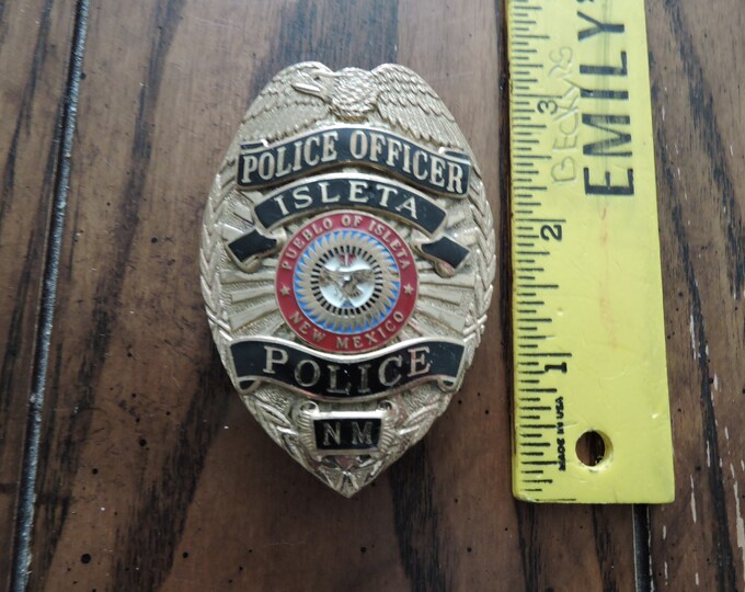 Isleta Pueblo Police Badge Etsy