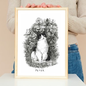 Louis Wain Print Cat Wall Art Decor Peter The Great Louis Wain Unframed Vintage Illustration Painting