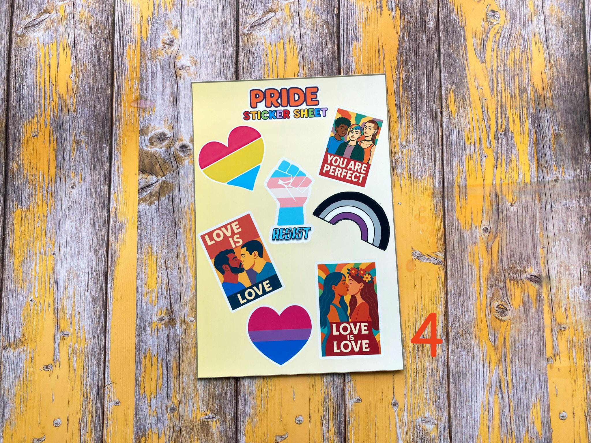 LGBTQIA+ Pride Sticker Sheets | Glossy Matte Vinyl Kiss-cut | Lesbian ...