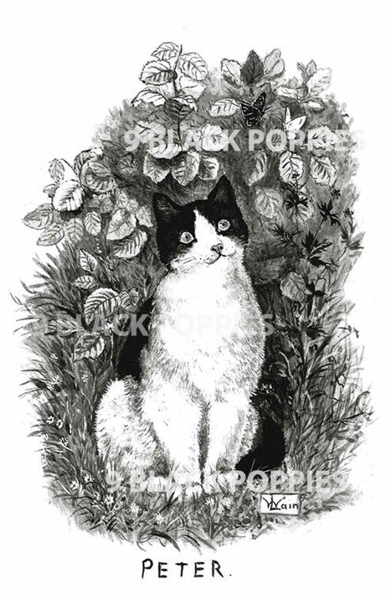 Louis Wain Print Cat Wall Art Decor Peter the Great Louis Wain Etsy