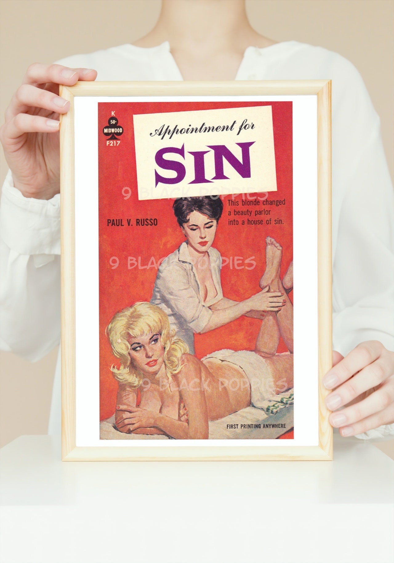 Lesbian Pulp Print Wall Art Appointment for Sin LGBTQ - Etsy