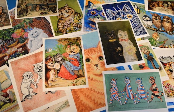 ルイス・ウェイン プリント クリスマスタイム イン キャット