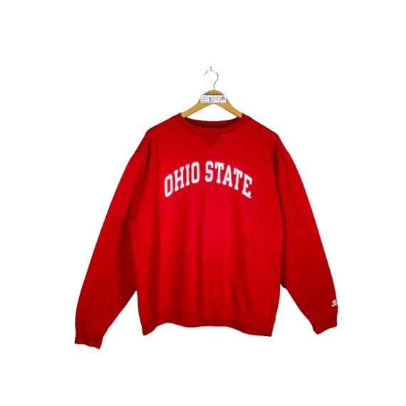 OldLabel Ohio State Buckeyes Sweatshirt Large Vintage Starter Ohio State University Buckeyes NCAA Pullover Crewneck Size L