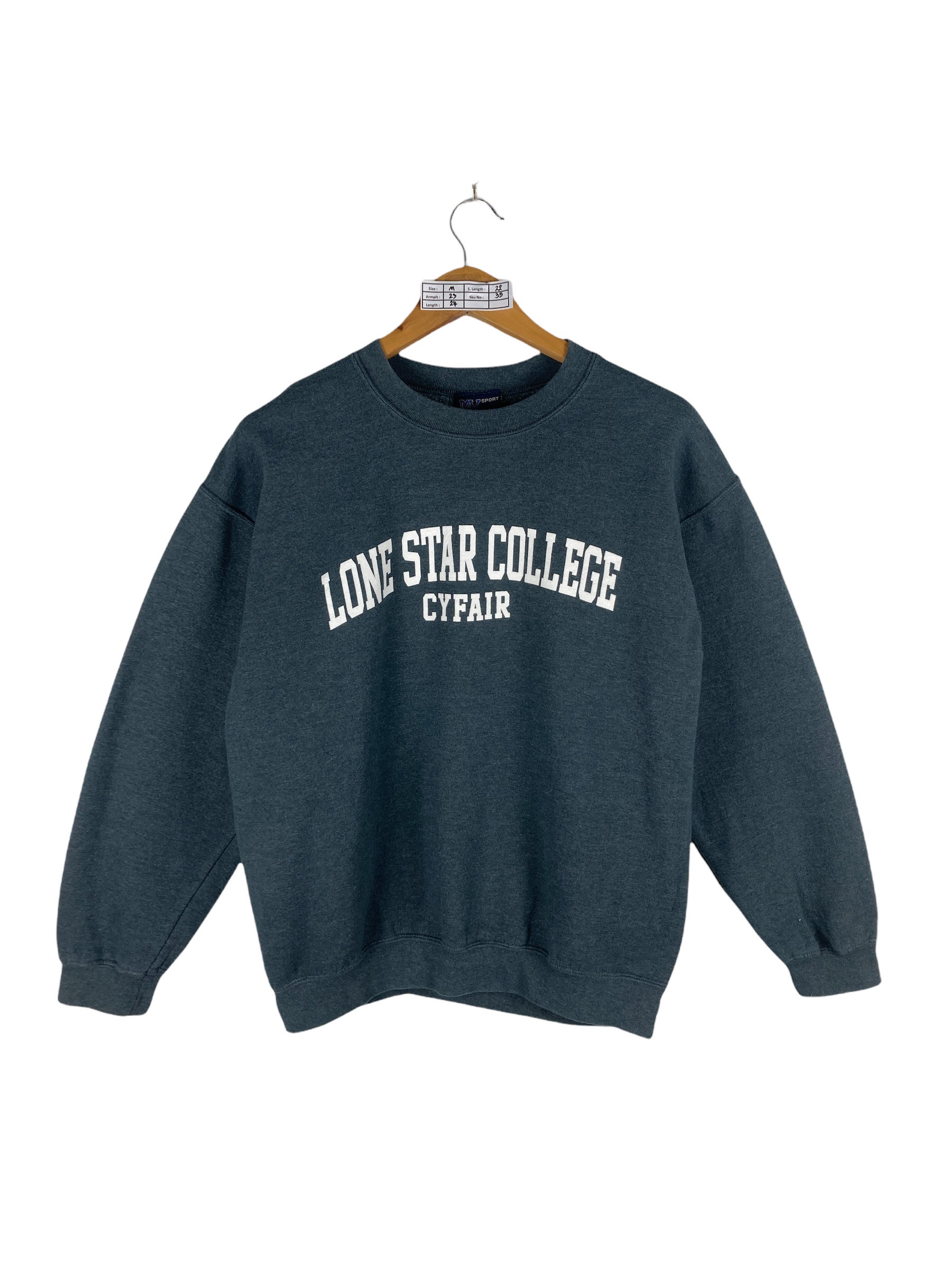 Lone Star College Sweatshirt Medium Vintage 90s Lone Star - Etsy