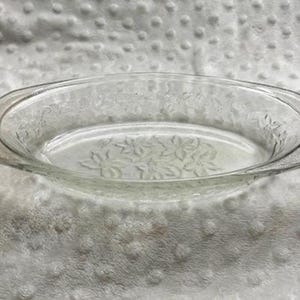 Vintage Princess House Fantasia Crystal Frosted Center Individual Casserole Dishs