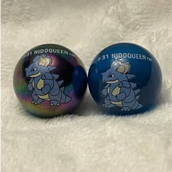 Vintage Pokemon Collectible Marble Pair 31 Nidoqueen Holo & Etsy