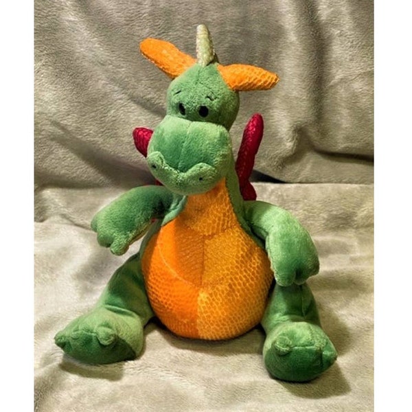 Vintage Gund Kids Scales N' Tales 9" Plush Dragon-Fafner